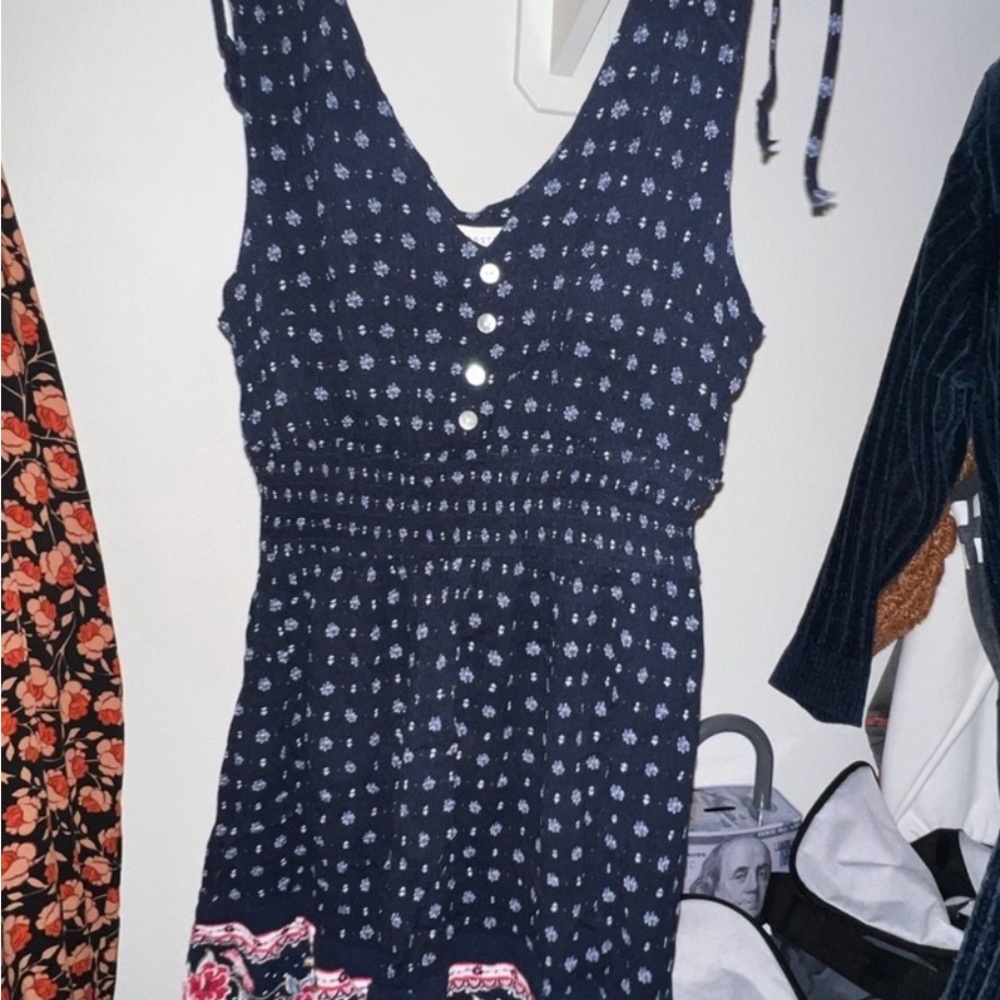 Aeropostale Dark Blue Floral Dress